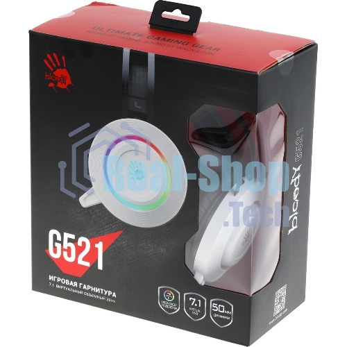 Гарнитура Bloody G521 белый, проводная, подсветка