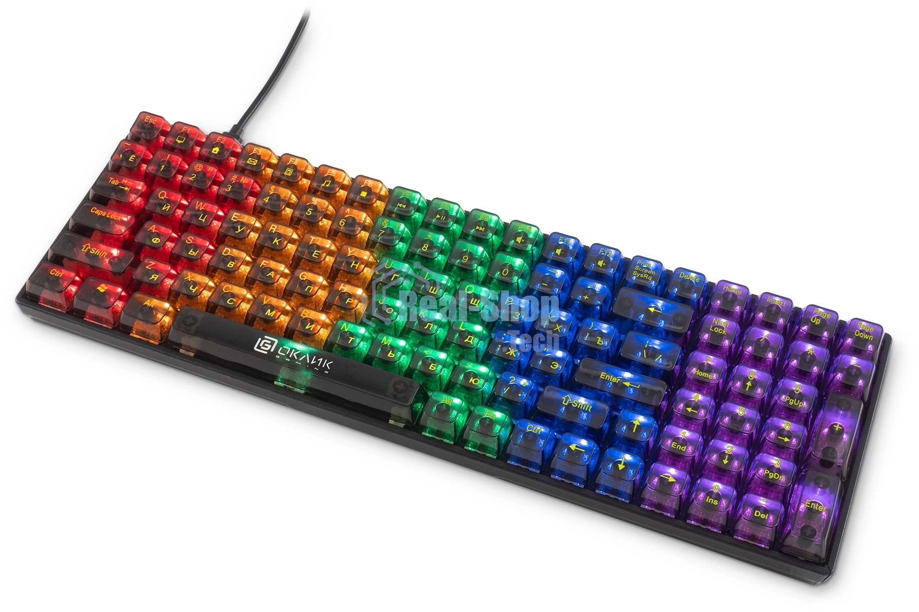 Клавиатура Oklick 915GK проводная, USB Type-A, чёрный
