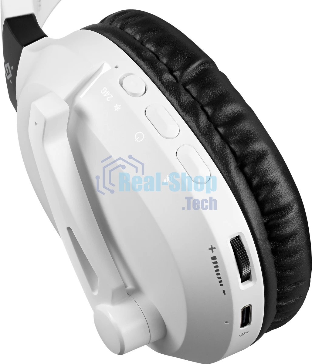 Гарнитура Defender Phantom Pro белый, беспроводная + проводная, Bluetooth, USB / mini jack 3.5 мм