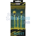 Внутриканальные наушники Smartbuy Boost, soft-touch, желтые