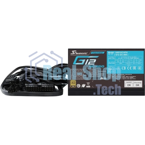 Блок питания Seasonic ATX 850W G12 GC-850 80+ gold (20+4pin) APFC 120мм fan 6xSATA RTL