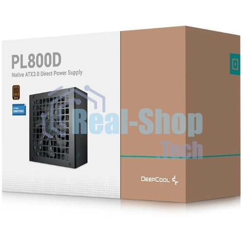 Блок питания Deepcool/GamerStorm PL800D (R-PL800D-FC0B-WDEU-V2), 800Вт, 80 PLUS Bronze, 120мм, черный