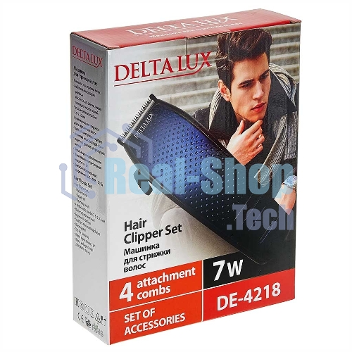 Машинка для стрижки Delta LUX DE-4218 синий