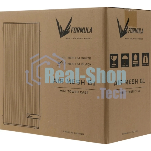 Компьютерный корпус AeroCool/Formula Air Mesh G1 черный без БП mATX 1x80мм 2xUSB 2.0 1xUSB3.1 audio bott PSU