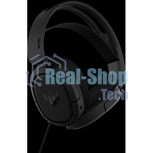 Гарнитура ASUS TUF Gaming H1 Wireless чёрный, беспроводная + проводная, USB/USB-C, до 15 ч, виртуальный 7.1, шумоподавление микрофона