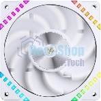 Вентилятор для корпуса JONSBO HF2-120WR Reverse (120x120x25мм, 4-pin PWM, ARGb, 63.3CFM, 29.5dBA, 2200RPM, белый)