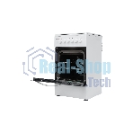Плита комбинированная Kraft KF-FSK5302EW белый, конфорок 4 газовых, духовка 58 л, 50 см x 85.5 см x 55 см