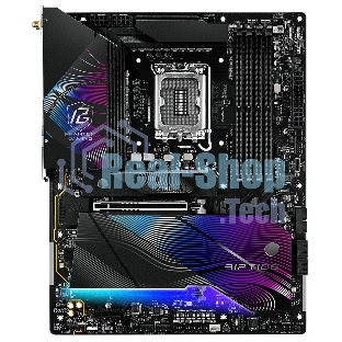 Материнская плата ASRock Z890 Riptide WiFi, LGA 1851, Intel Z890, 4xDDR5, 4xSATA, 5xM.2, 1xPCIe 5.0 x16, 1xPCIe 4.0 x16, 1xPCIe x1, 2xUSB-C Thunderbolt 4, 4xUSB-A 3.2 Gen 1, 1xUSB-A 3.2 Gen 2, 1xHDMI, 1x2.5Gb LAN, 4x3.5 мм, 7.1, ATX