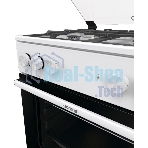 Плита комбинированная Gorenje GK6A20WF белый, конфорок 4 газовых, духовка 65 л, 60 см x 85 см x 60 см