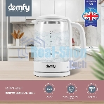 Чайник электрический Domfy DSW-EK304 1.7л. 2200Вт белый (корпус: стекло)