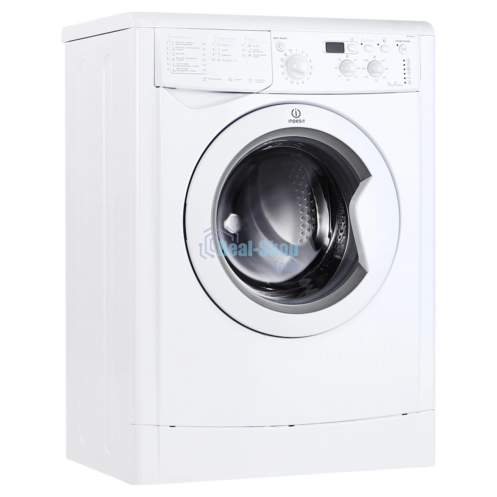 Стиральная машина Indesit IWSD6105 (CIS) L(R) белый, загр. фронтальная макс.: 6 кг 1000 об/мин класс: А