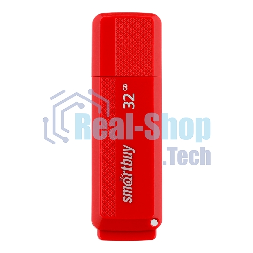 Флешка USB Smartbuy Dock Red (SB32GbDK-R), 32Gb, USB 2.0, R/W 15/5, красный