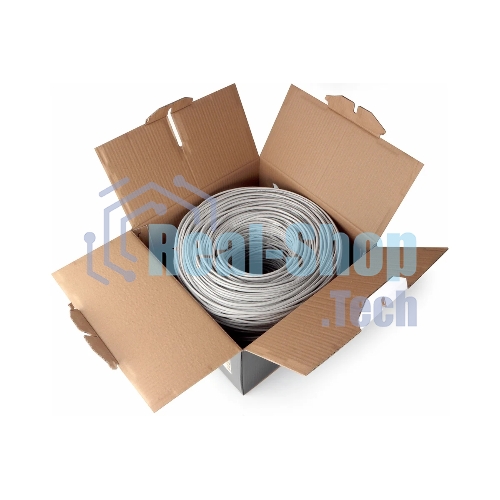 Кабель FPC Cablexpert UPC-5004E-SOL кат.5e CCA однож. 305м pullbox, серый