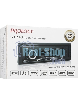 Автомагнитола Prology GT-110, 1 DIN, Bluetooth, USB Type-A, AUX