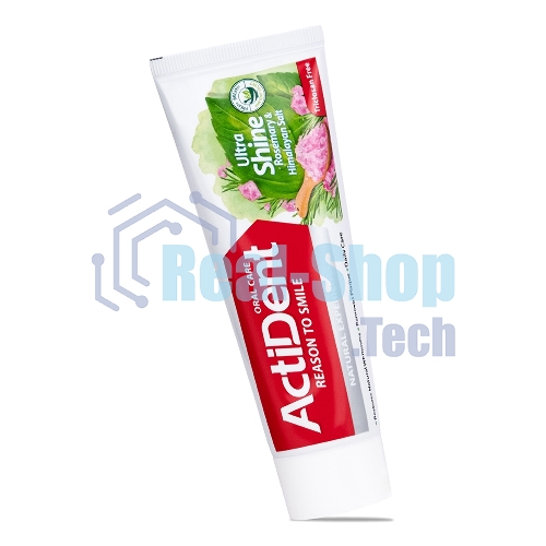 Зубная паста Active ACTIDENT Розмарин и Гималайская соль Ultra Shine, без парабенов, 100 г (512901005)