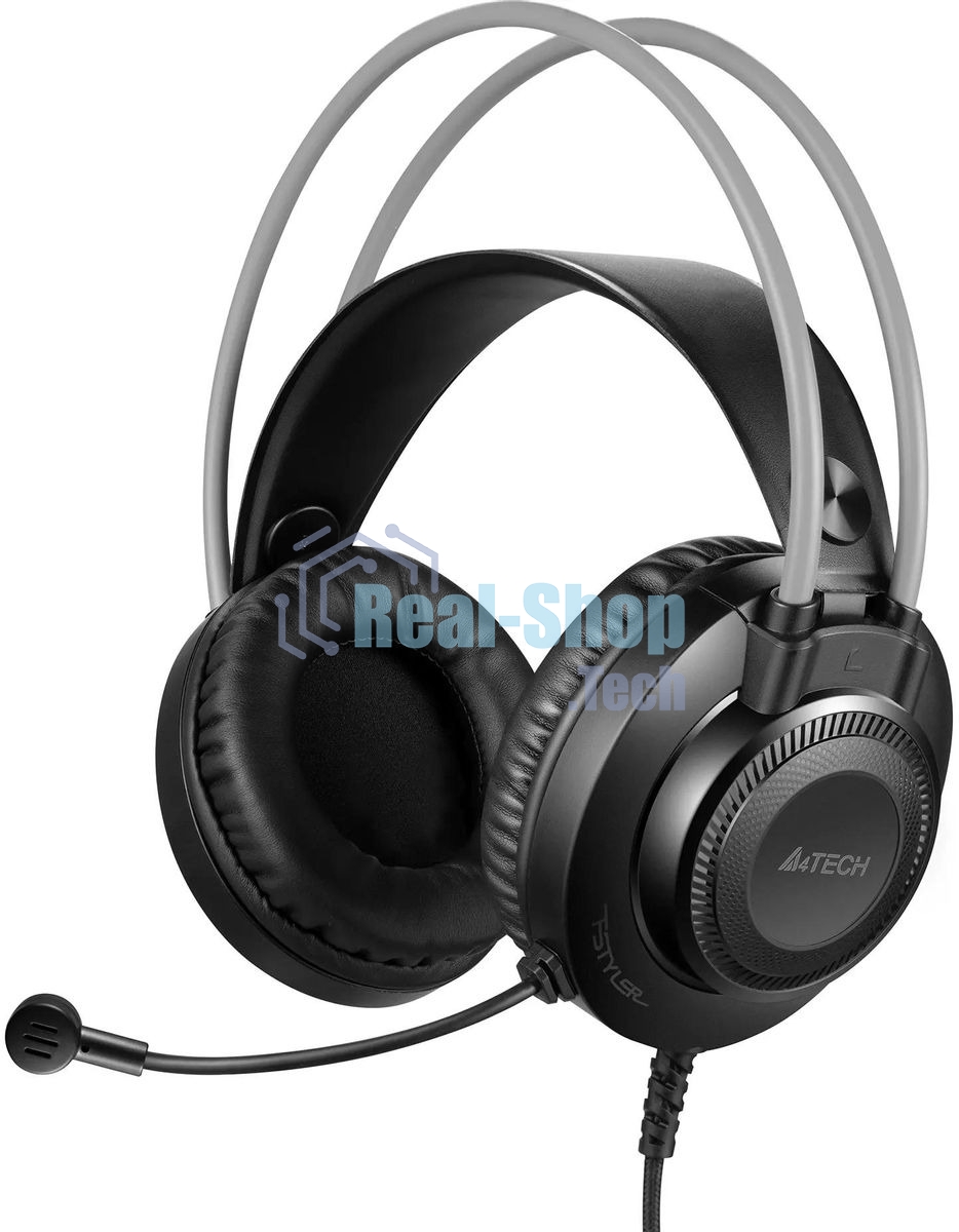 Гарнитура A4Tech Fstyler FH200U серый, проводная