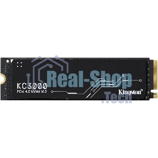 Накопитель SSD Kingston KC3000, 4Tb, PCIe 4.0 x4, M.2 2280, NVMe, R/W 7000/7000, с радиатором