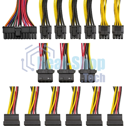 Блок питания ExeGate 750PPE, 750W, (ATX, APFC, SC, КПД 80% (80 PLUS), 12cm fan, 24pin, 2x(4+4)pin, 4xPCI-E, 6xSATA, 3xIDE, черный, кабель 220V 1,8м с защитой от выдергивания)
