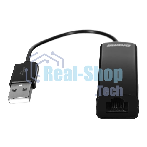 Сетевой адаптер Digma D-USB2-LAN100 Net Adapter Ethernet USB 2.0 (pack:1pcs)