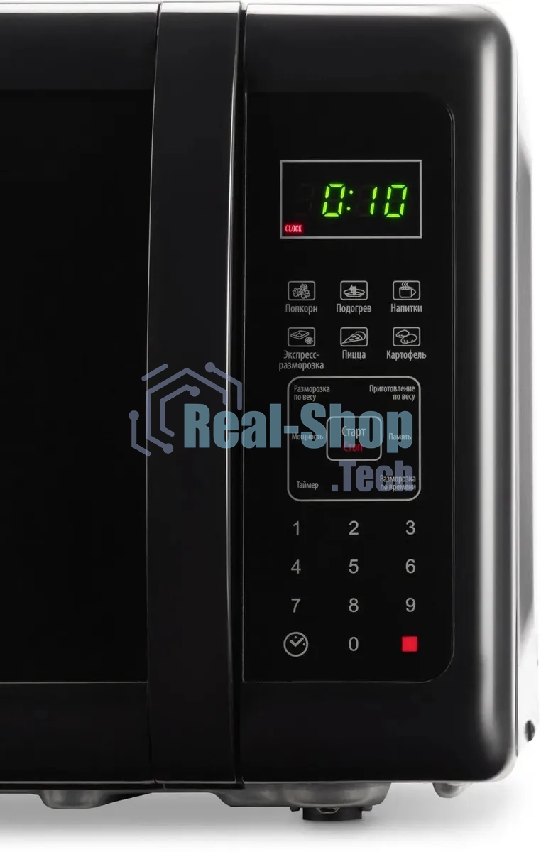 Микроволновая печь SunWind SUN-MW007 черный, 20 л, 700 Вт, переключатели - сенсор
