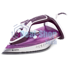 Утюг Vitek VT-1246 фиолетовый, 2400 Вт, 30 г/мин, 140 г/мин, 350 мл