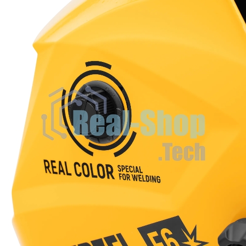Щиток защитный лицевой (маска сварщика) Denzel F6, см. окно 93х43, Real Color, DIN 5-8/9-13