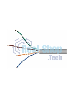 Кабель FPC Cablexpert UPC-5004E-SOL кат.5e CCA однож. 305м pullbox, серый