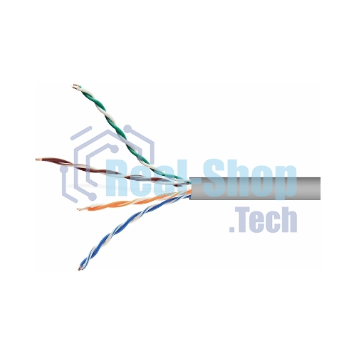Кабель FPC Cablexpert UPC-5004E-SOL кат.5e CCA однож. 305м pullbox, серый