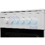 Плита комбинированная Kraft KF-FSK5302EW белый, конфорок 4 газовых, духовка 58 л, 50 см x 85.5 см x 55 см