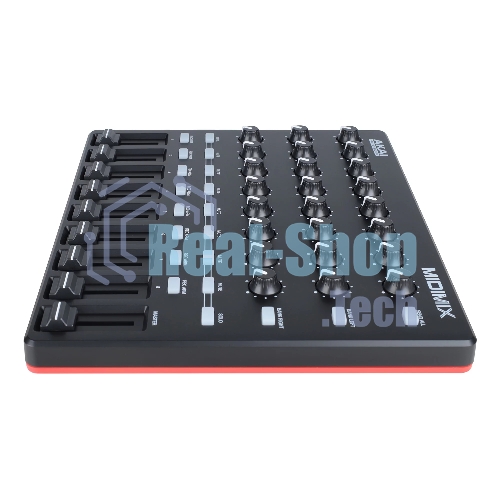 MIDI контроллер AKAI MIDIMIX 24 энкодера, 9 фейдеров, 8 кнопок Mute/Solo, 8 кнопок Rec Arm