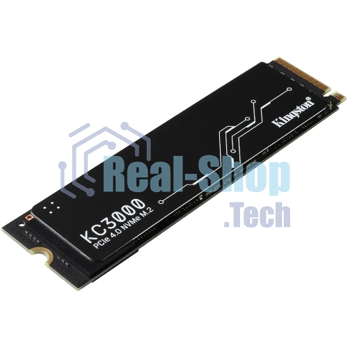 Накопитель SSD Kingston KC3000, 4Tb, PCIe 4.0 x4, M.2 2280, NVMe, R/W 7000/7000, с радиатором