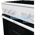 Плита электрическая Gorenje GEC5A41WG белый, конфорок 4 электрических, духовка 62 л, 50 см x 85 см x 59.4 см