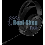 Гарнитура ASUS TUF Gaming H1 Wireless чёрный, беспроводная + проводная, USB/USB-C, до 15 ч, виртуальный 7.1, шумоподавление микрофона