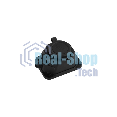 Колодка каучуковая ЭРА с/з 1 гн 16A IP44 черная (24/240/1440)