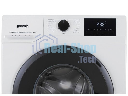 Стиральная машина Gorenje W5NGPI72SBS/C белый, загрузка фронтальная 7 кг, 1200 об/мин, класс A