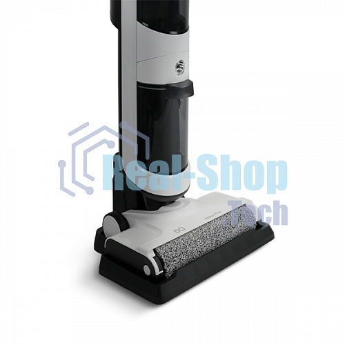 Пылесос вертикальный BQ VCA1001W белый/черный, питание от аккумулятора, 27 Вт, уборка влажная/сухая, пылесборник 0.7 л, работа от АКБ max 30 мин
