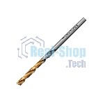Сверло спиральное по металлу Denzel 3 x 61мм, Р6М5, Golden Tip, многогранная заточка, 2 шт.