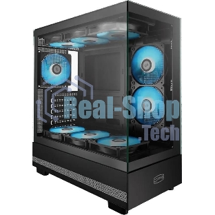 Корпус PcCooler C3Q500 BK черный без БП ATX 9x120мм 5x140мм 2xUSB3.0 audio bott PSU
