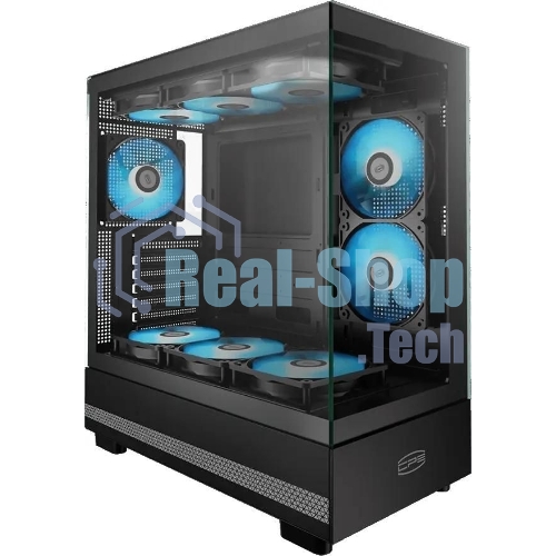 Корпус PcCooler C3Q500 BK черный без БП ATX 9x120мм 5x140мм 2xUSB3.0 audio bott PSU