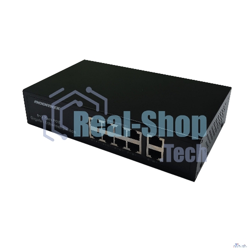Коммутатор неуправляемый NEOMAX NMS-110PoE-1000-S, 10 портов 1000 Mbps, 8xPoE, металл