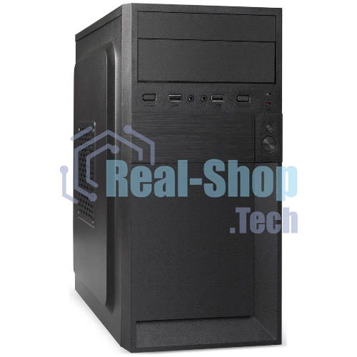 Компьютерный корпус Minitower ExeGate BAA-105-01-UNS350 (mATX, БП UNS350 с вент. 12см, 2*USB, аудио, черный)