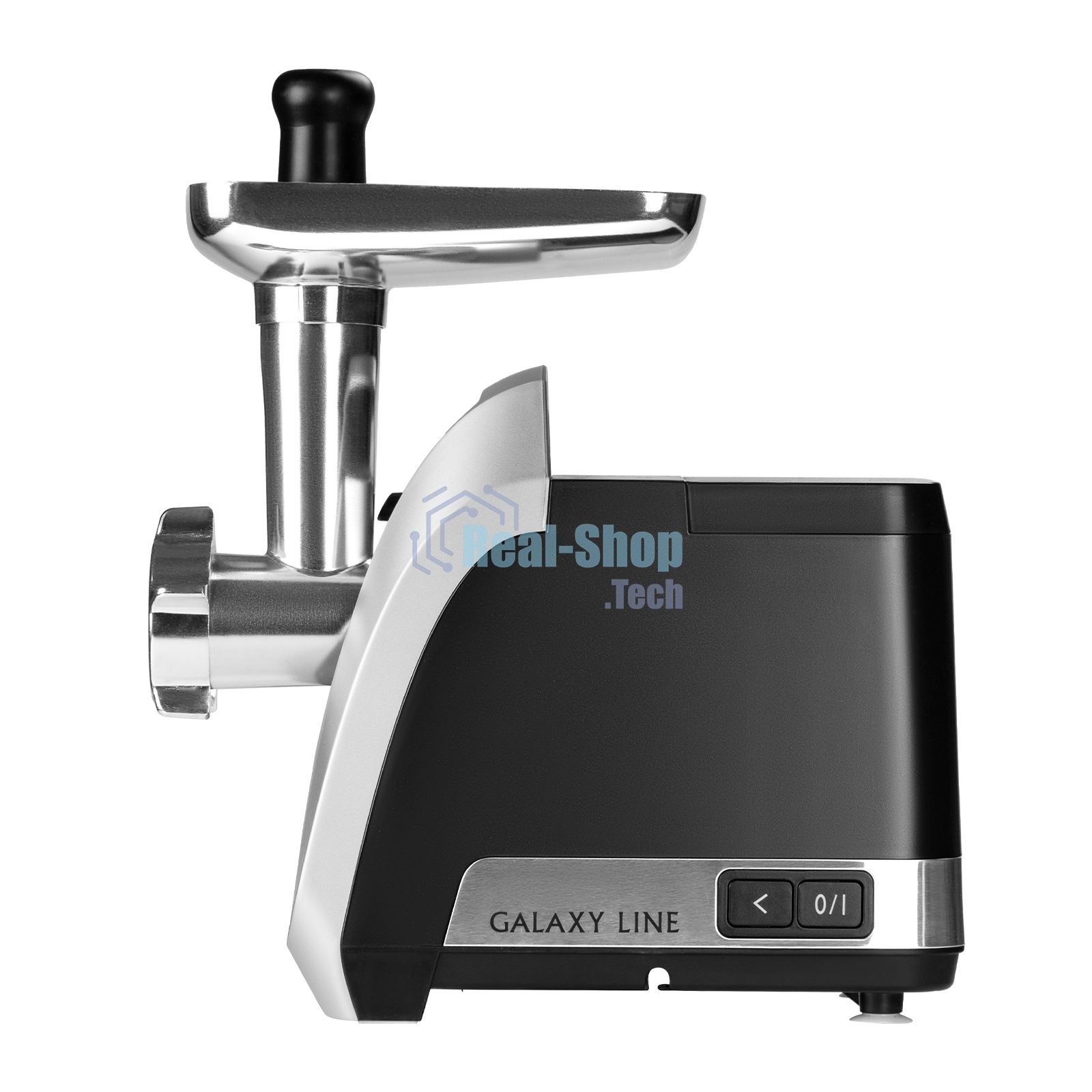 Мясорубка электрическая Galaxy Line GL 2423 черный, 2200 Вт, 2.6 кг/мин, реверс, защита от перегрузки, насадки - 6