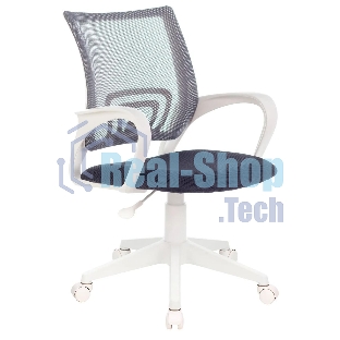 Кресло Бюрократ CH-W695NLT TW-04 TW-12 темно-серый, сетка/ткань, 120 кг, механизм качания