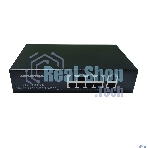 Коммутатор неуправляемый NEOMAX NMS-110PoE-1000-S, 10 портов 1000 Mbps, 8xPoE, металл