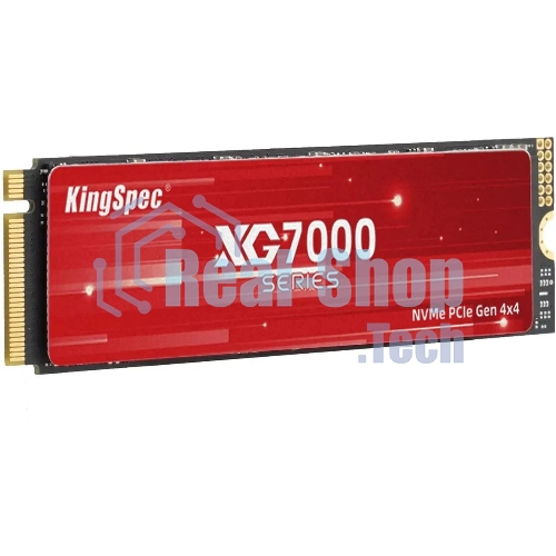 Накопитель SSD KingSpec XG7000, 1Tb, PCIe 4.0 x4, M.2 2280, NVMe, R/W 7400/6600