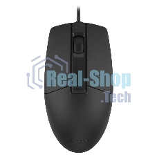 Мышь проводная A4Tech OP-330 черный, 1200 dpi, USB, кнопки - 3