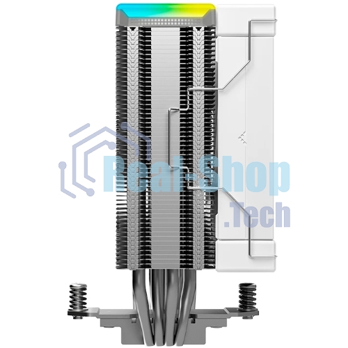 Устройство охлаждения(кулер) Deepcool AK400 Digital SE Wh ARGb Soc-AM5/AM4/1200/1700/1851 белый 4-pin 19-28dB Al+Cu LCD 220W 812gr Ret (R-AK400-WHADMN-GJD)