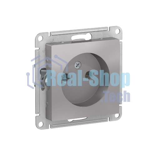 Механизм розетки 1-м СП AtlasDesign без заземл. 16А алюм. SchE ATN000341