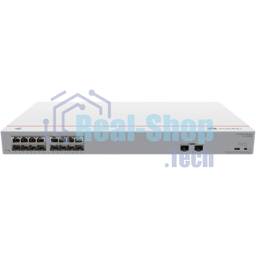 Коммутатор Huawei S110-16LP2SR (16*10/100/1000BASE-T ports, 2*GE SFP ports, PoE+, AC power)