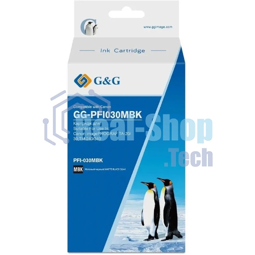 Картридж струйный G&G GG-PFI030MBK PFI-030MBK черный матовый (55мл) для Canon imagePrograf TA-20/30 TM-240/340